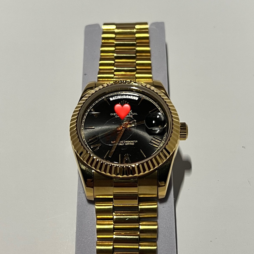 DayDate Gold Back Face